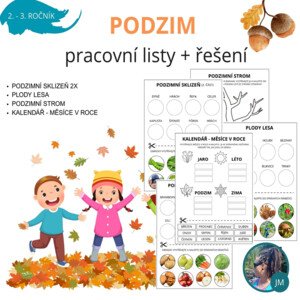 PODZIM - PRACOVNÍ LISTY