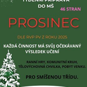 Týdenní příprava do MŠ: Prosinec.