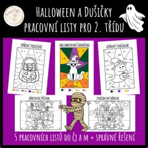 Halloween a Dušičky – pracovní listy pro 2. třídu