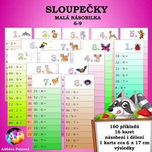 MALÁ NÁSOBILKA (6-9) SLOUPEČKY