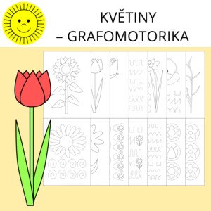 KVĚTINY - GRAFOMOTORIKA