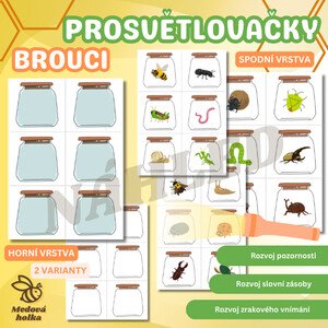Prosvětlovací obrázky - Brouci