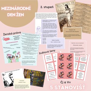 Mezinárodní den žen - 5 stanovišť k MDŽ pro 2. stupeň