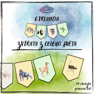 Girlanda - Zvířata z celého světa