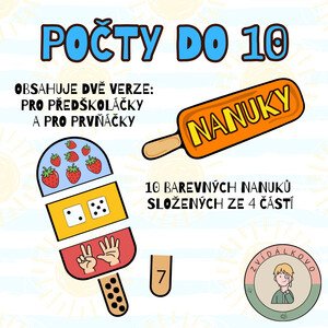 Letní počty do 10 - nanuky 