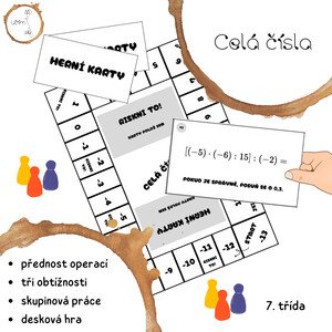 Celá čísla - přednost početních operací (deskovka)