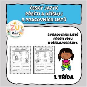 Přečti a očísluj - První čtení pro prvňáčky