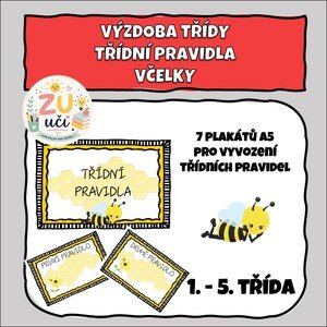 Výzdoba třídy - Třídní pravidla - Včelky
