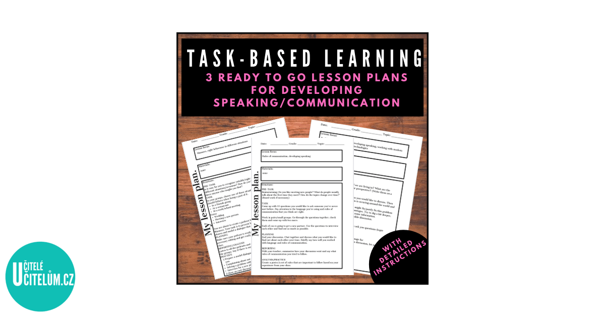 Task-based learning | Set 3 plánů hodin | Rozvoj komunikačních ...