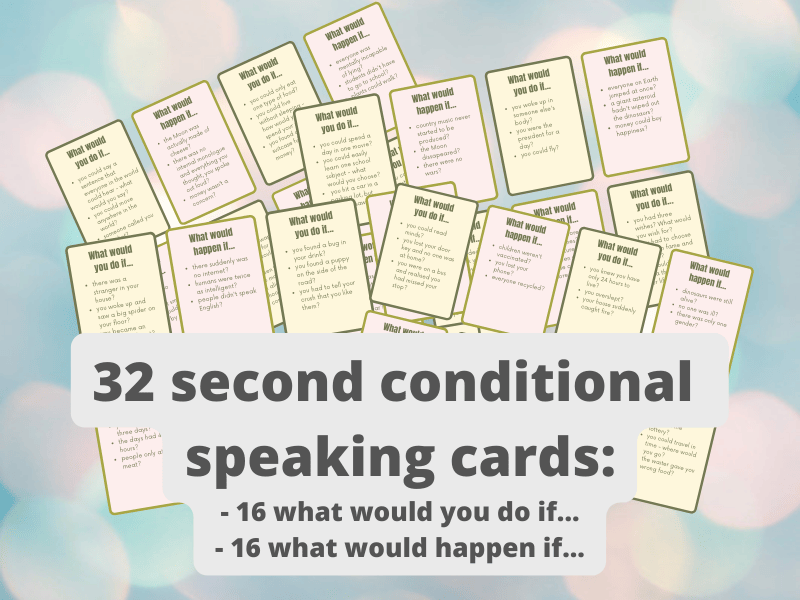 2 Conditional Speaking 2nd conditional speaking cards - Anglický jazyk | UčiteléUčitelům.cz