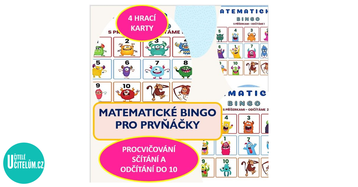 MATEMATICK BINGO S P ERKAMI PRO PRV KY PO T ME DO 10 matematick-bingo-s-p-erkami-pro-prv-ky-po-t-me-do-10