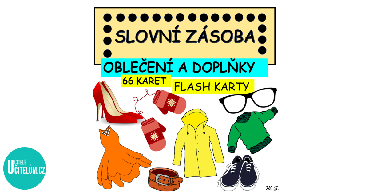 CLOTHES - flashcards / OBLEČENÍ - flash karty - Anglický jazyk ...