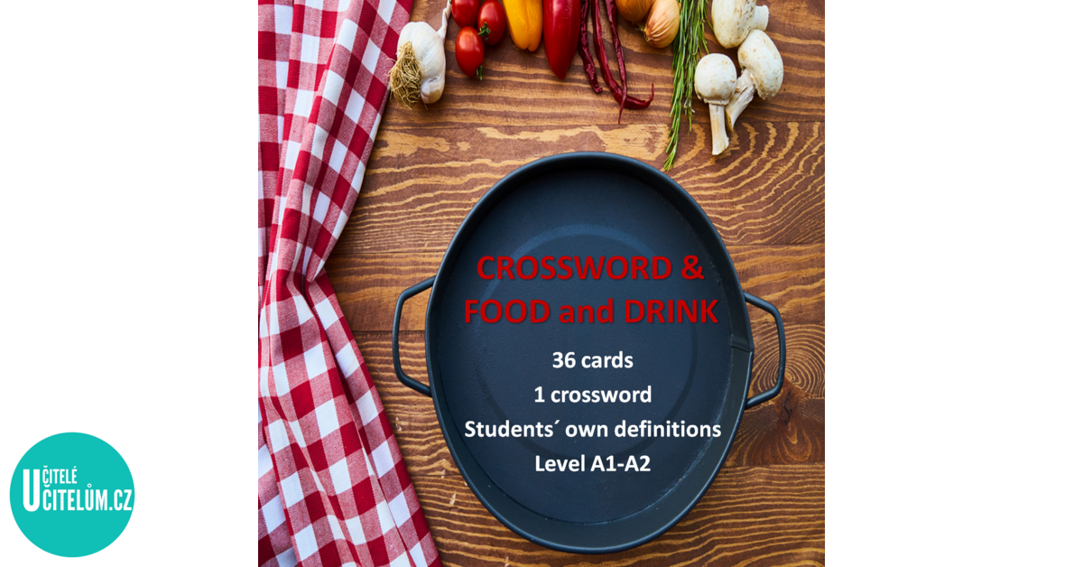 Crossword Food and drink Anglický jazyk UčiteléUčitelům cz
