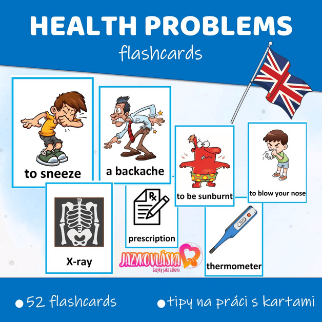 Health problems flashcards - Anglický jazyk | UčiteléUčitelům.cz