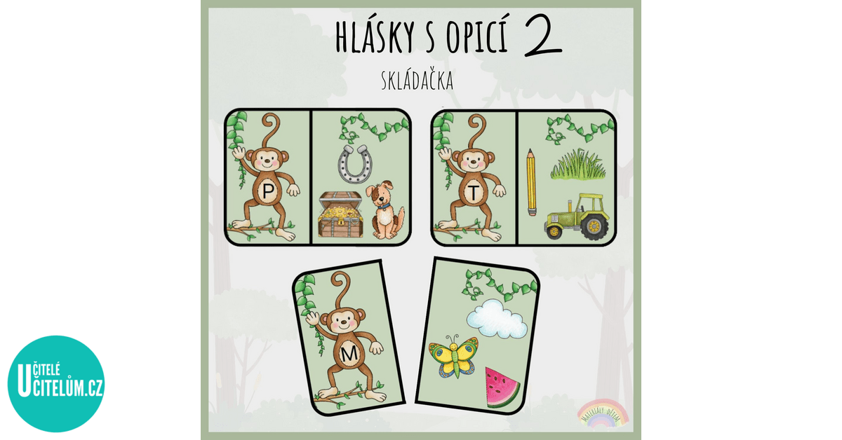 Hlásky s opicí 2 - Český jazyk | UčiteléUčitelům.cz