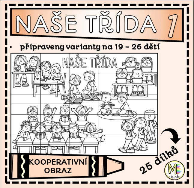 KOOPERATIVNÍ OBRAZ - NAŠE TŘÍDA 1 - Nezařazené k předmětu ...