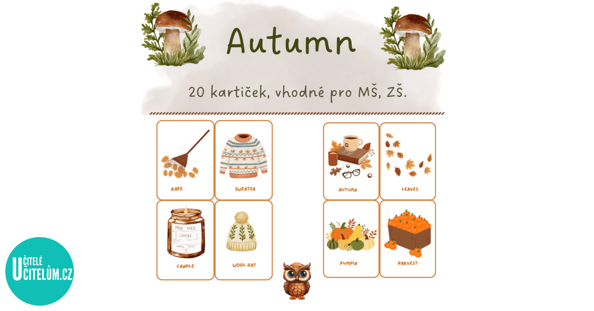 Autumn - flashcards - Anglický jazyk | UčiteléUčitelům.cz