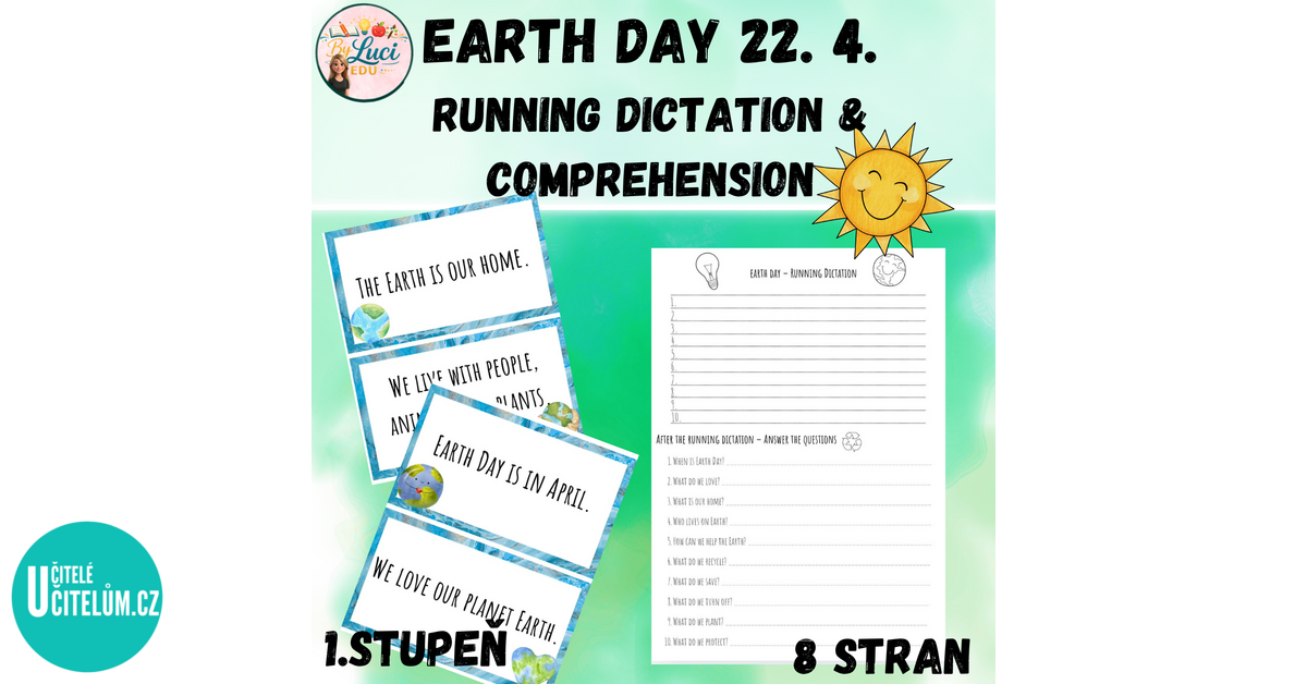 Earth Day – Running Dictation & Questions - Anglický jazyk ...