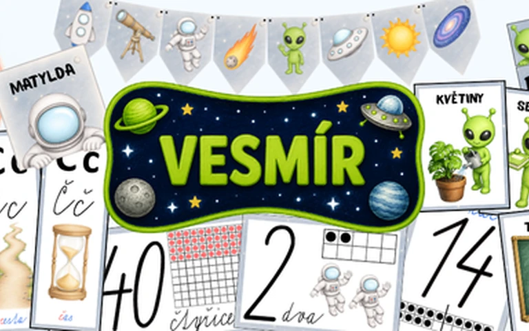 Výzdoba třídy - téma vesmír