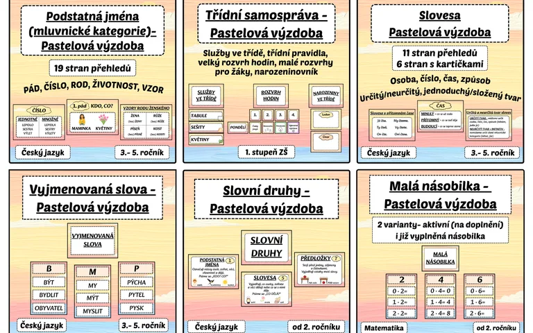 Pastelová výzdoba