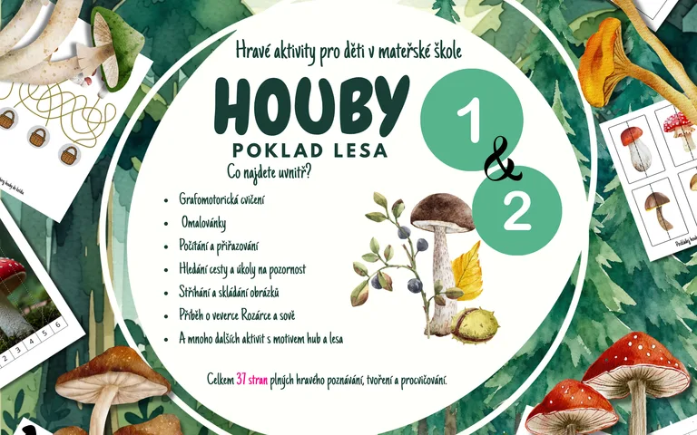 HOUBY - poklad lesa 🍄