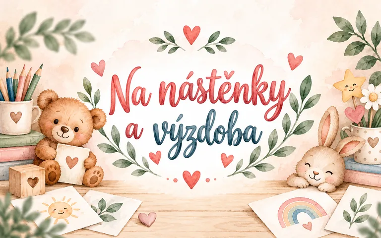 Na nástěnky a výzdoba