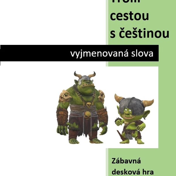 Desková hra Trollí cestou s češtinou - vyjmenovaná slova