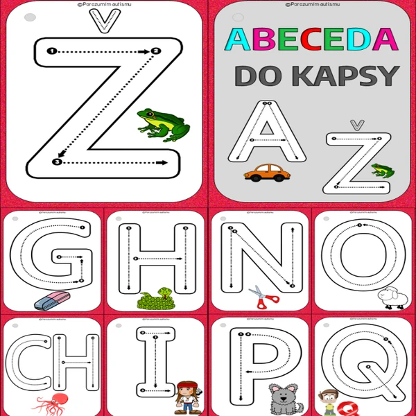 Abeceda do kapsy - růžová
