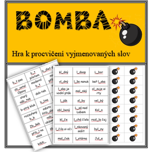 Bomba- vyjmenovaná slova