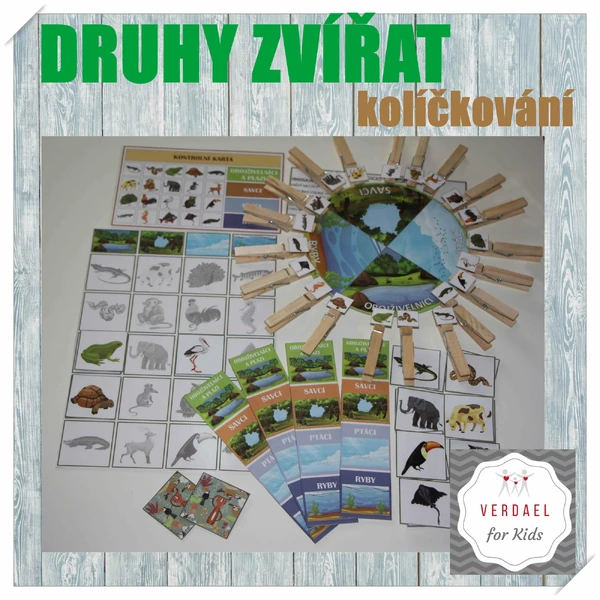 DRUHY ZVÍŘAT - kolíčkování