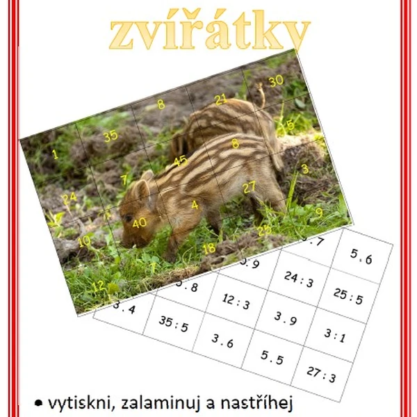 Násobilka se zvířátky 1.