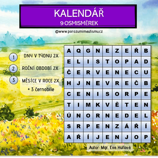 Kalendář osmisměrky