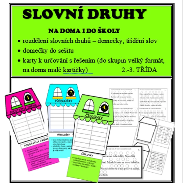 Slovní druhy ve škole i na doma