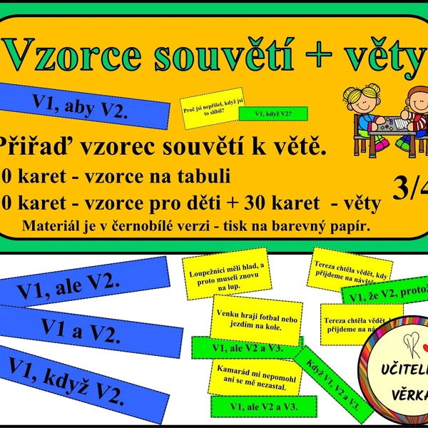 Vzorce souvětí + věty