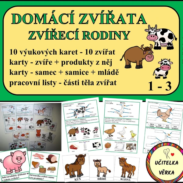 DOMÁCÍ ZVÍŘATA - zvířecí rodiny