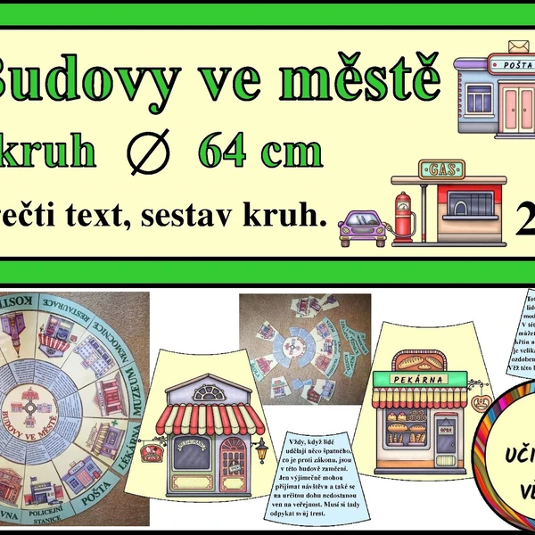Budovy ve městě - kruh