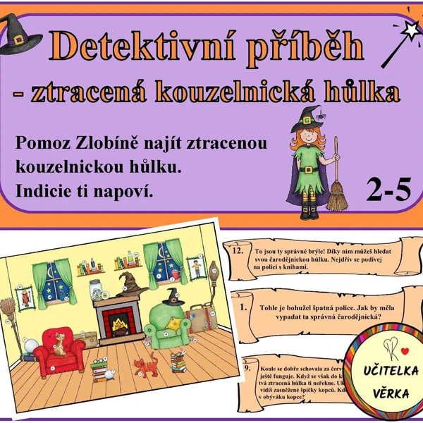 Detektivní příběh - ztracená kouzelnická hůlka