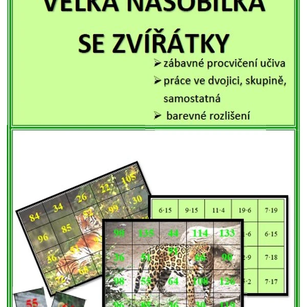 Násobilka se zvířátky 2.