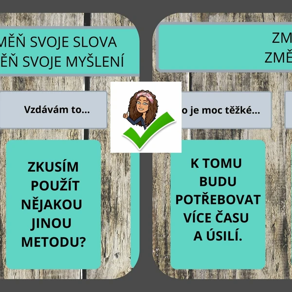 Změň svoje myšlení-dekorace