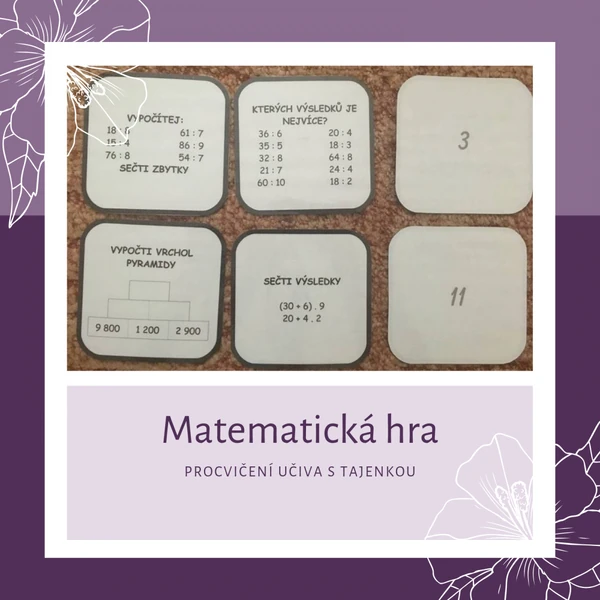 Matematická hra s tajenkou