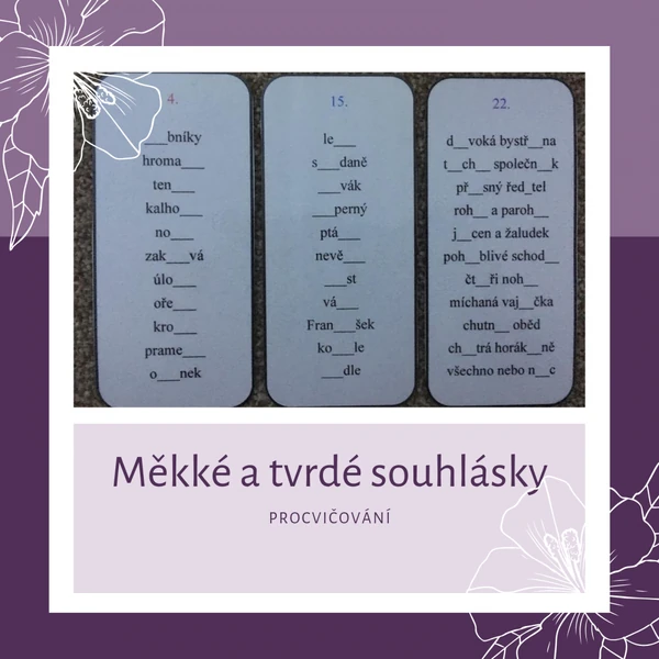 Měkké a tvrdé souhlásky