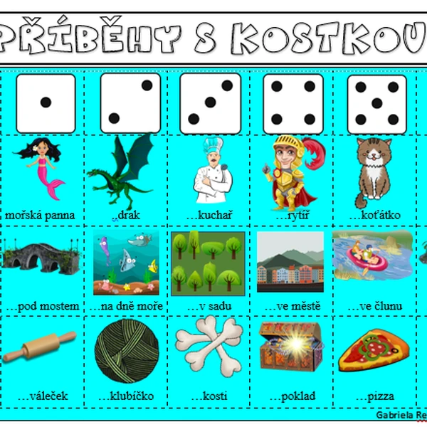 Příběhy s kostkou - zdarma