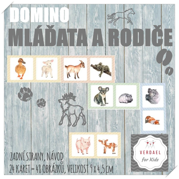 Domino Mláďata a rodiče