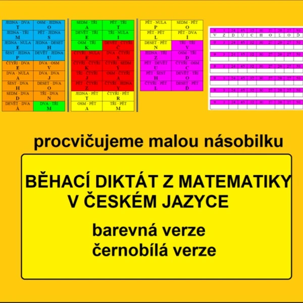 BĚHACÍ DIKTÁT - český jazyk v matematice