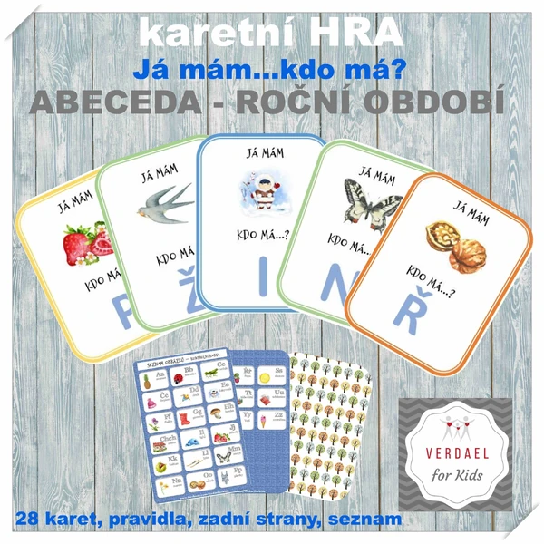 Hra Já Mám..Kdo má? ABECEDA roční období