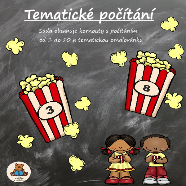 Tematické počítání - popcorn