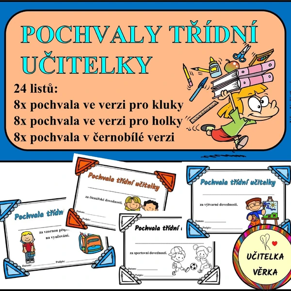 Pochvaly třídní učitelky