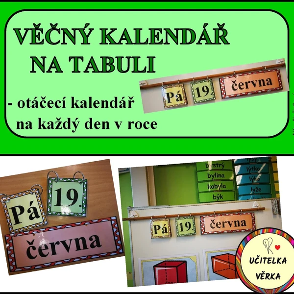 Věčný kalendář na tabuli