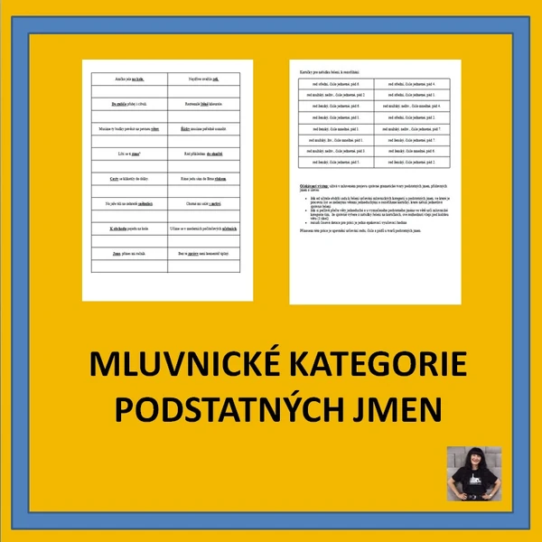 MLUVNICKÉ KATEGORIE PODSTATNÝCH JMEN
