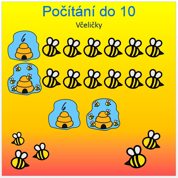 Počítaní do 10 Včeličky